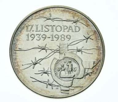100 Kčs 1989 - 17. listopad - averz