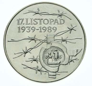 100 Kčs 1989 - 17. listopad - averz