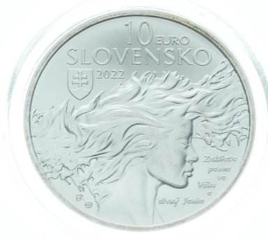 10 Eur 2022 - Janko Kráľ BK - reverz