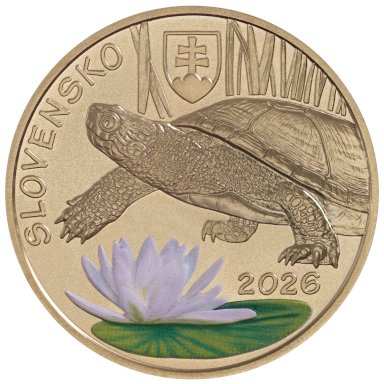 5 Eur 2026 - Korytnačka močiarna - averz