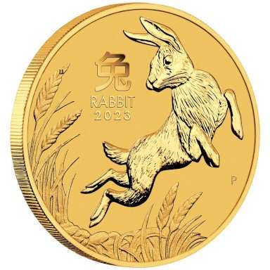 Investiční zlato Rok zajíce 2023 - 1/4 unce - avers
