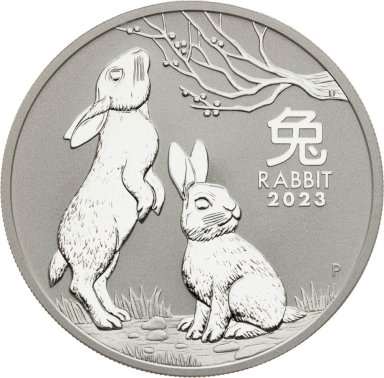 Investment silver Year of the rabbit 2023 - 1 ounce - front
