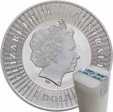 Kangaroo Silver Investment Coin 1 ounce (Price for 25 pcs) - back