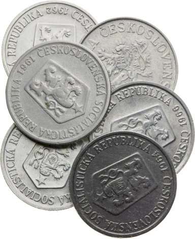 Lot 6ks 10 Haléřových mincí - revers