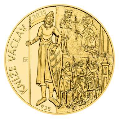 ČNB 10000 Kč 2025 - Kníže Václav PROOF - averz