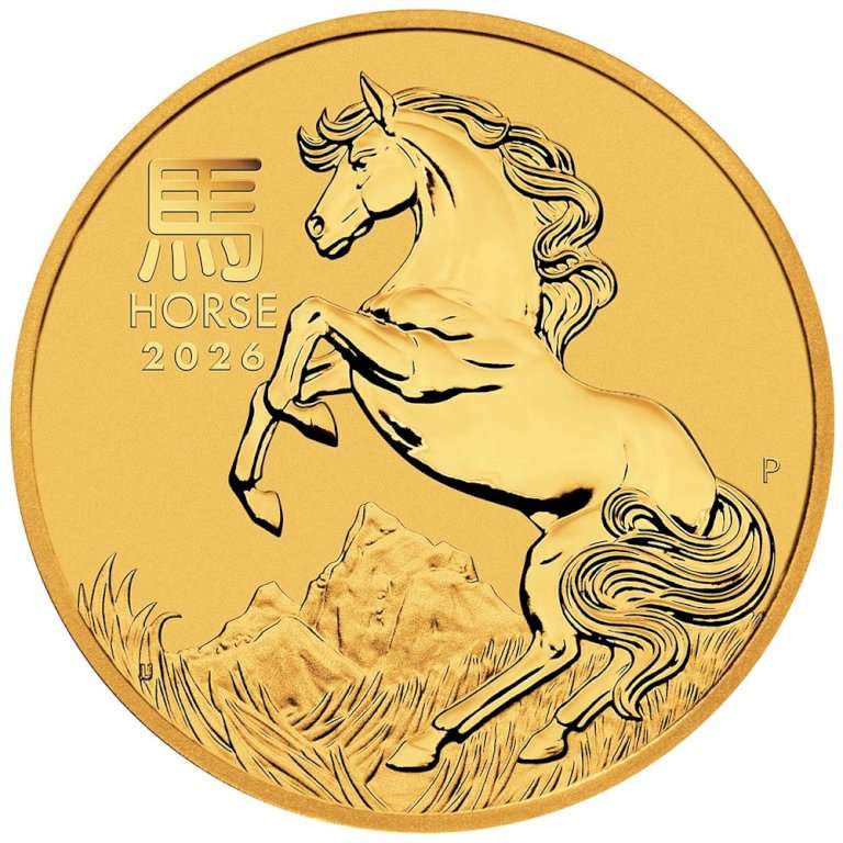 Gold coin Year of the Horse 2026 Perth Mint 1 /10 ounce (1)