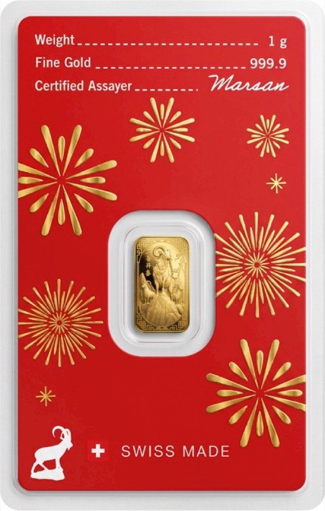 Gold bar Year of the goat 2027 Argor-Heraeus 1 g (1)