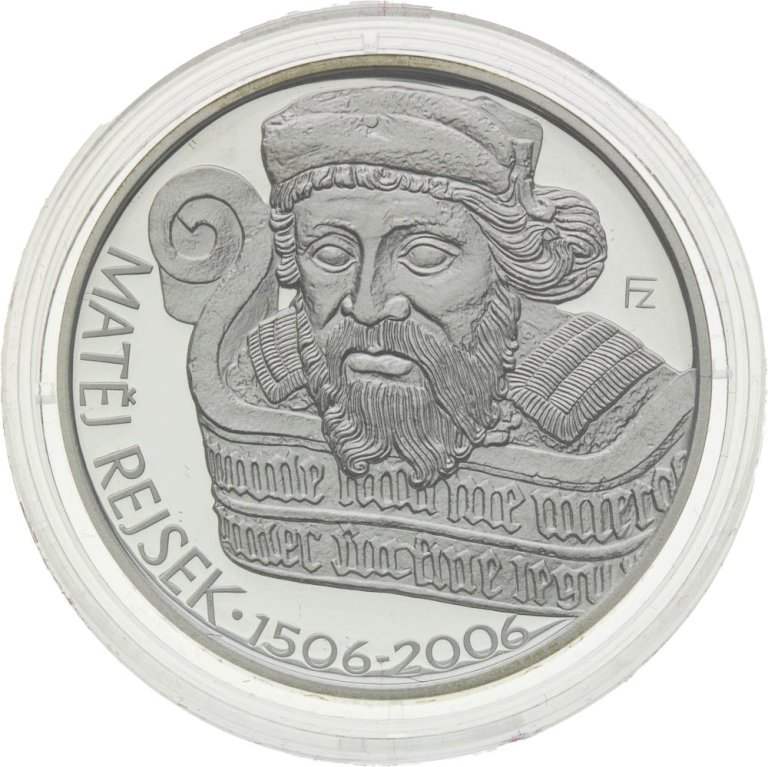 200 Kč 2006 Matěj Rejsek - strieborné pamätné mince ČNB (1)