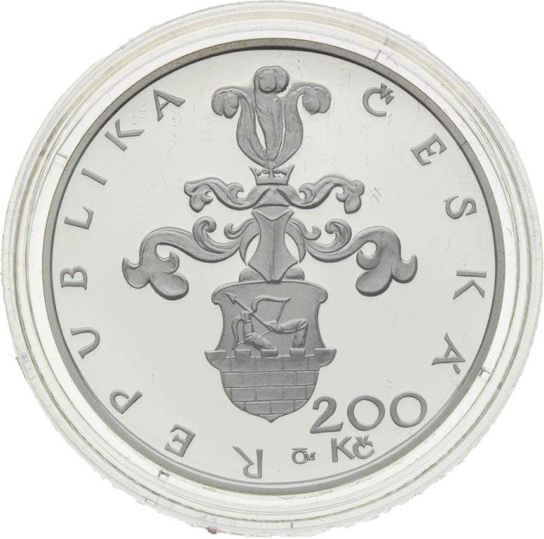 200 Kč 2005 Mikuláš Dačický z Heslova - strieborné pamätné mince ČNB (2)