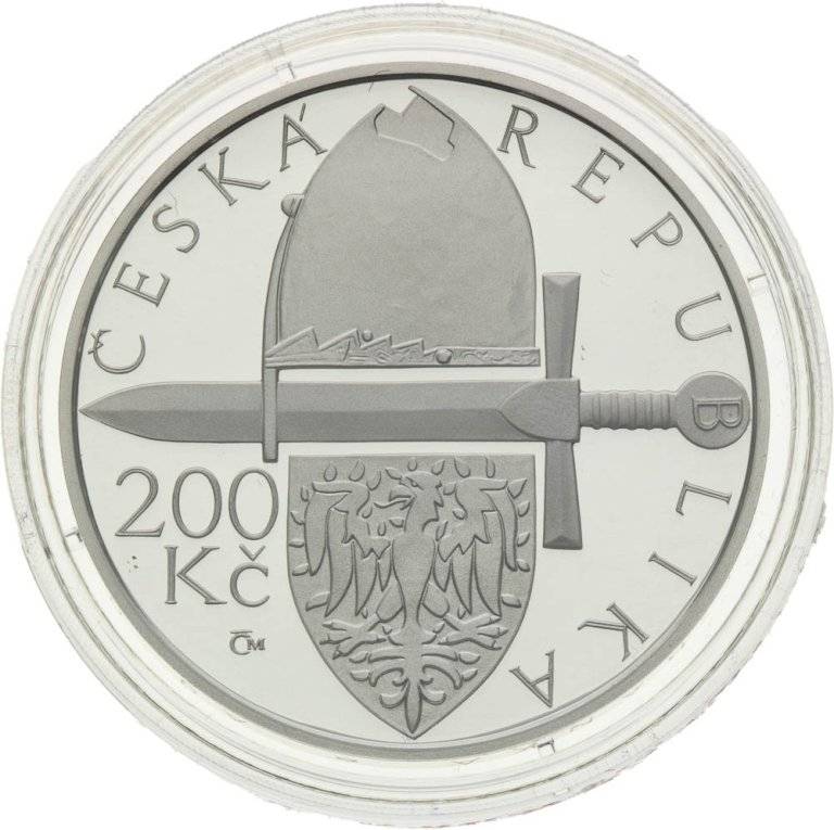 200 Kč 2006 - 700. výročí vymření přemyslovců po meči - stříbrné pamětní mince ČNB (2)