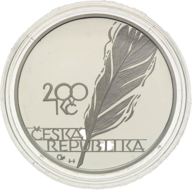 200 Kč 2003 Jaroslav Vrchlický - stříbrné pamětní mince ČNB (2)