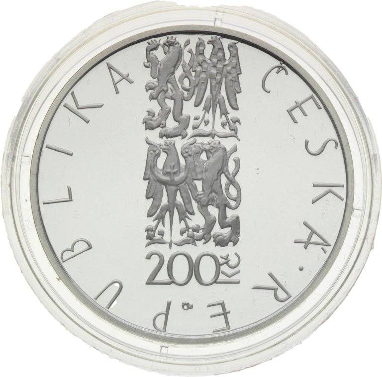 200 Kč 2001 František Škroup - strieborné pamätné mince ČNB (2)