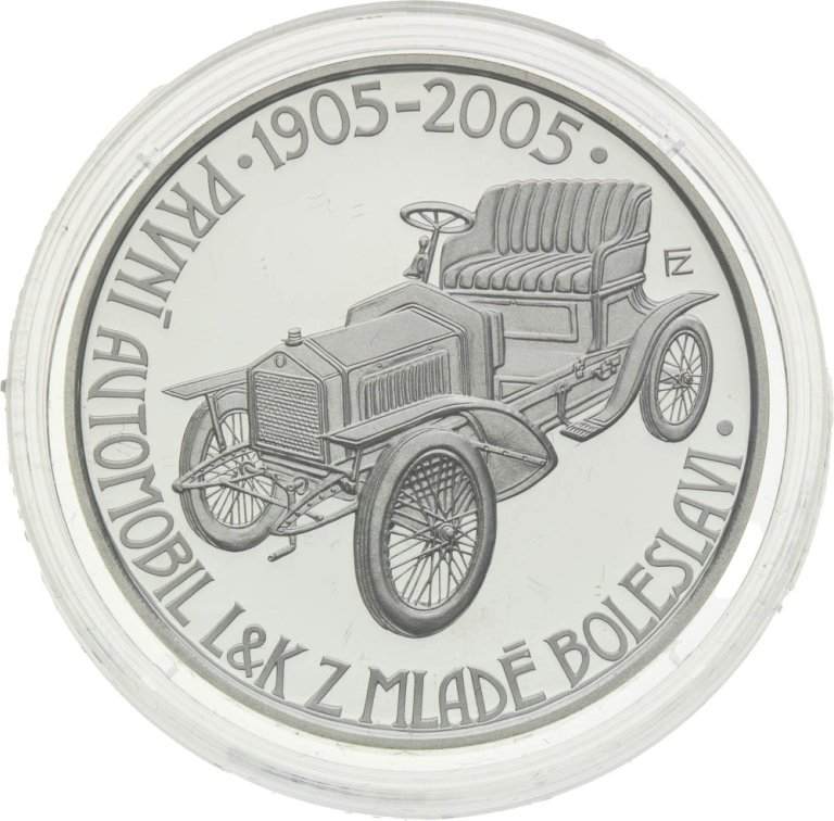 200 Koruna 2005 - 100th anniversary of the production of the first car in Mladá Boleslav (1)