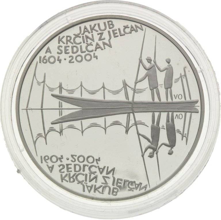 200 Kč 2004 Jakub Krčín z Jelčan a Sedlčan - strieborné pamätné mince ČNB (1)