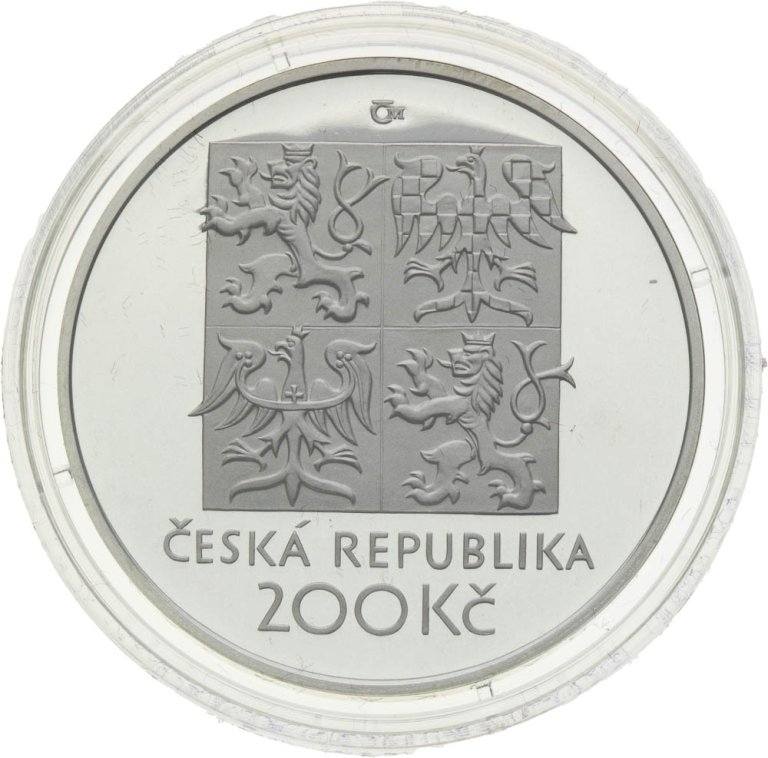 200 Kč 1999 Vítězslav Nezval - strieborné pamätné mince ČNB (2)