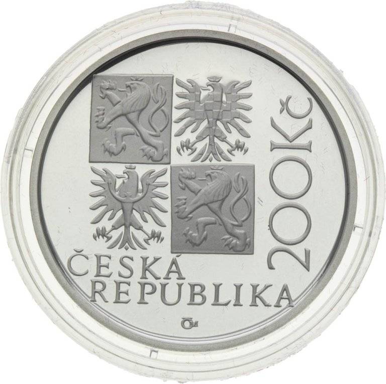 200 Kč 2001 Kilián Ignác Dientzenhofer - strieborné pamätné mince ČNB (2)