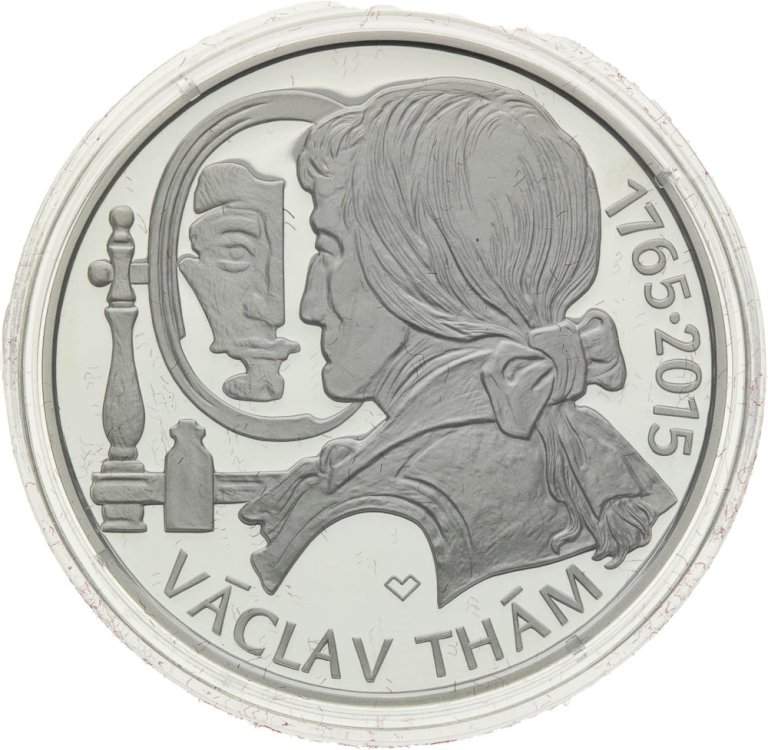 500 Kč 2015 Václav Thám - stříbrné pamětní mince ČNB (1)