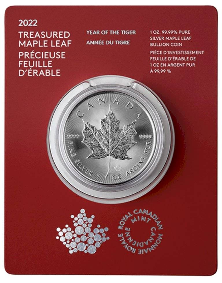 Investment Silver Maple Leaf Year of the Tiger - 1 ounce (Limited Edition) (2)
