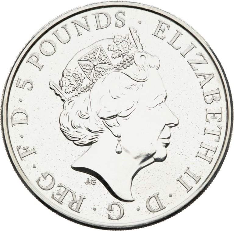 Investiční stříbro Lion of England (2016) - 2 unce (2)