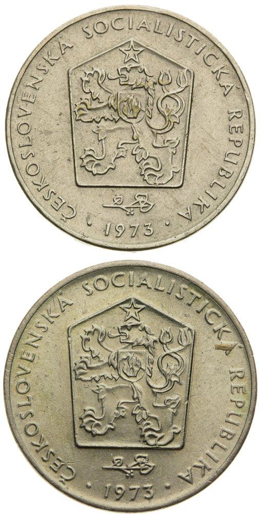 Lot 2ks 2 Korunových mincí 1973 (2)