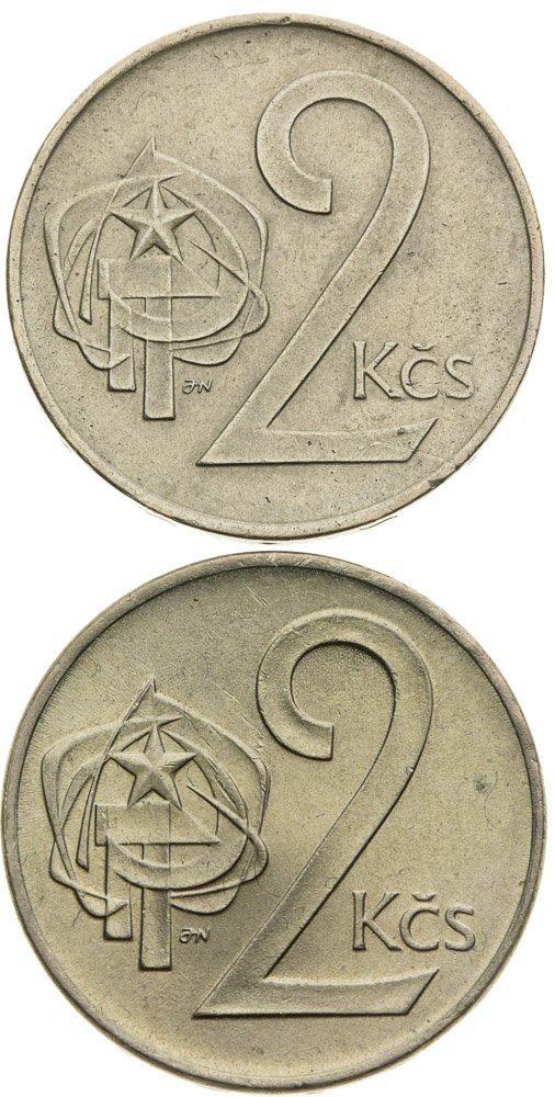 Lot 2ks 2 Korunových mincí 1973 (1)