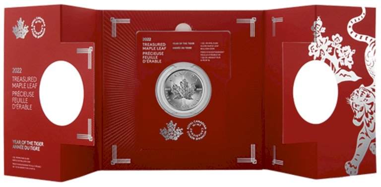Investment Silver Maple Leaf Year of the Tiger - 1 ounce (Limited Edition) (5)